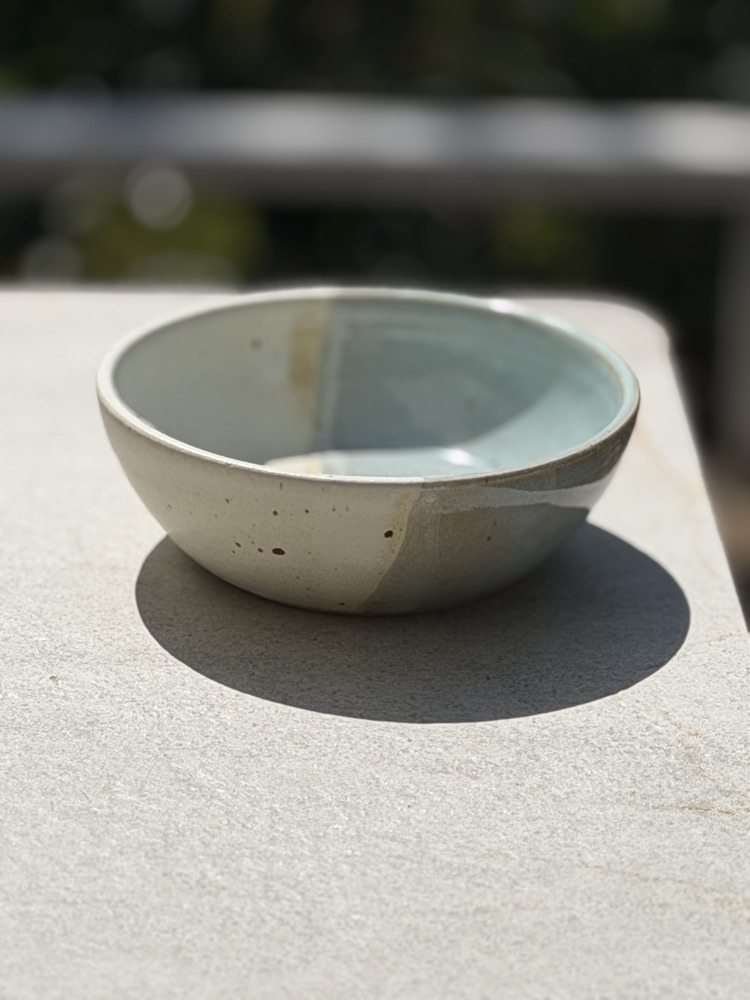Blue white bowl, handmade by Suzanne Luna