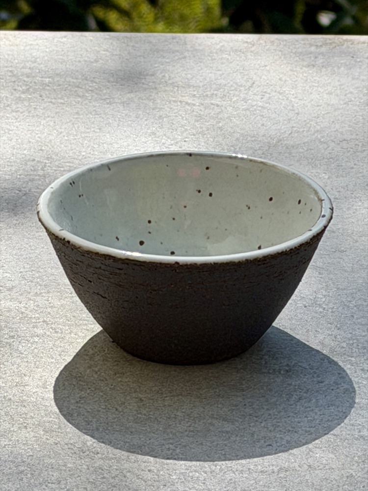 White int. raw ext. Carmel clay, handmade by Suzanne Luna