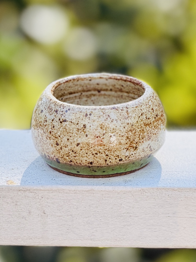 Ring bowl/pill cup/teabag holder, handmade by Suzanne Luna